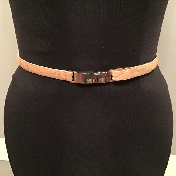 Moschino Accessories - Vintage Moschino real fur belt